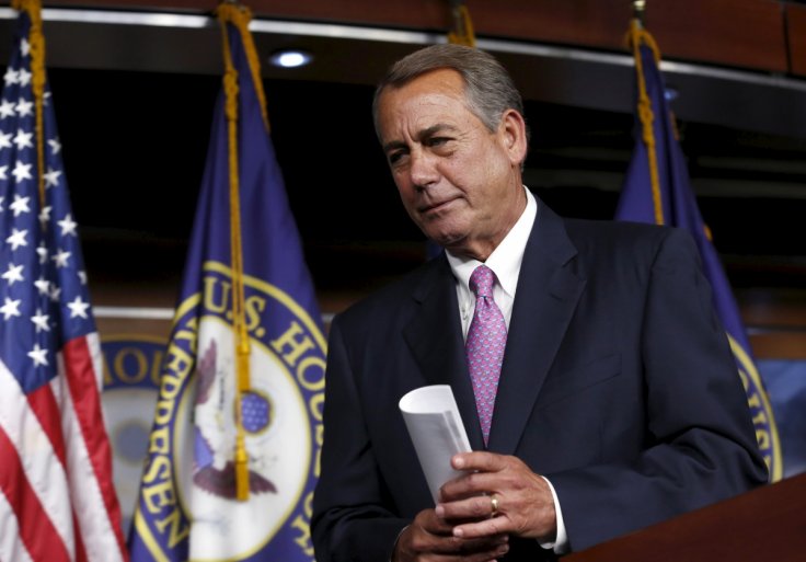 John Boehner resigns...